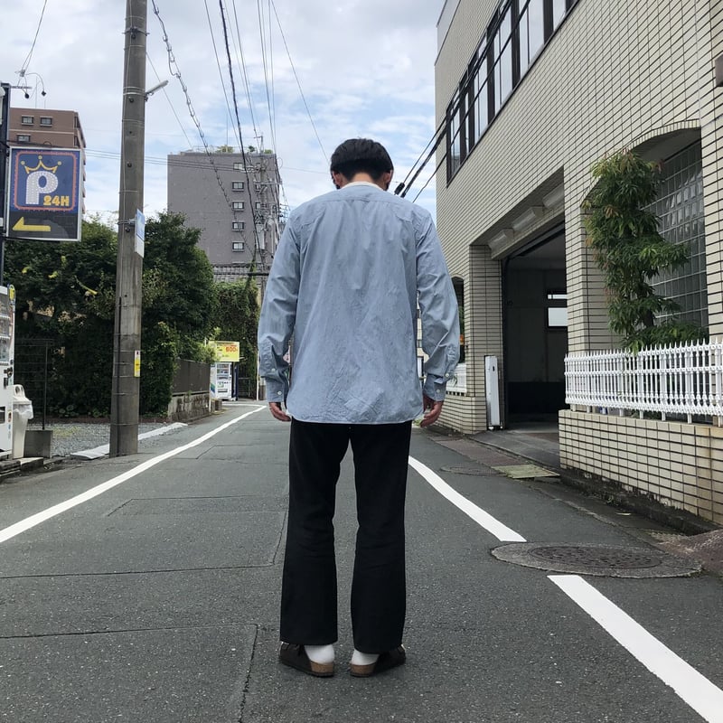 Arch RAF シャツ 刷毛目 ハケメ ヴィンテージ ブルー バンド