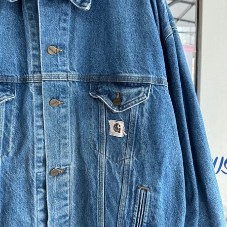 90's-00's USA製Carhartt デニムジャケット XL