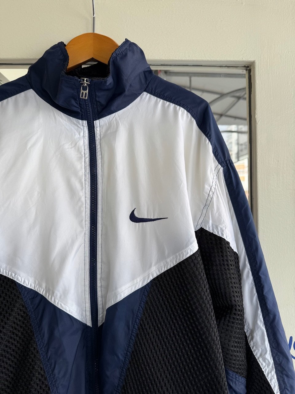 00's NIKE ナイロン×メッシュ切り替えジャケット L | CUSTOM FEVER