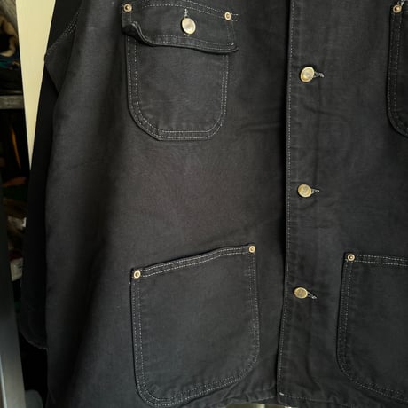Carhartt 裏ブランケットカバーオール  後染めブラック