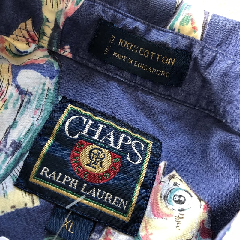 90s Chaps Ralph Lauren 魚 フィッシュ 半袖シャツ L 90s Chaps Ralph Lauren 魚 フィッシュ 半袖シャツ L