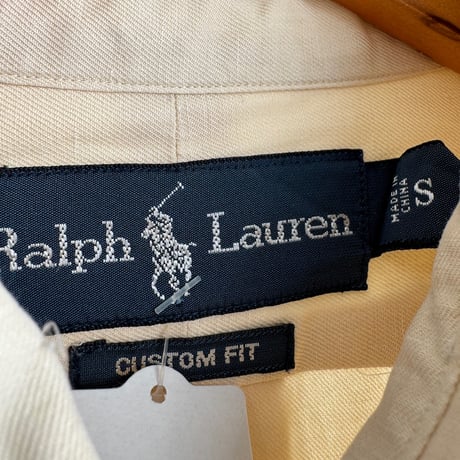 Ralph Lauren シルクリネン混 長袖シャツ S