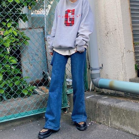 タータンチェックワッペンスウェット