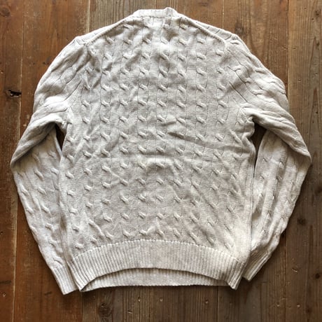 POLO ケーブルコットンニット