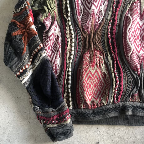 COOGI 3Dコットンニットセーター M