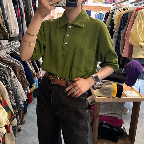 グリーンポロシャツ🌿