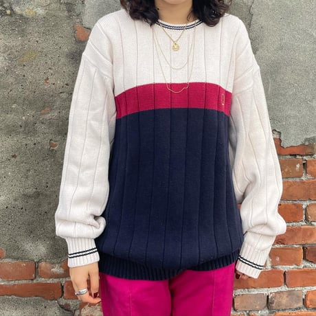 TOMMY HILFIGER デザインコットンニット