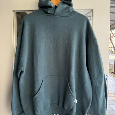 〜90's USA製 RUSSELL 無地フーディ XL