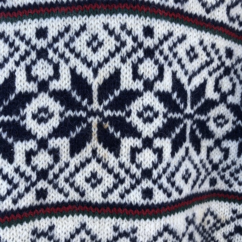 USA製L.L.Bean　エルエルビーン　ノルディック　ニットカーディガンL L.L.Bean（エルエルビーン） 80'S L.L.BEAN Nordic Cardigan Made in