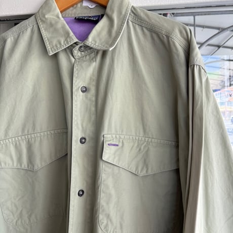 90's Patagonia コットンツイルシャツ M