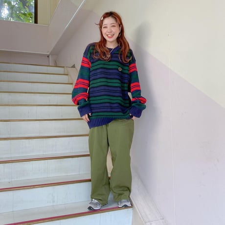 TOMMY HILFIGERボーダーコットンニット