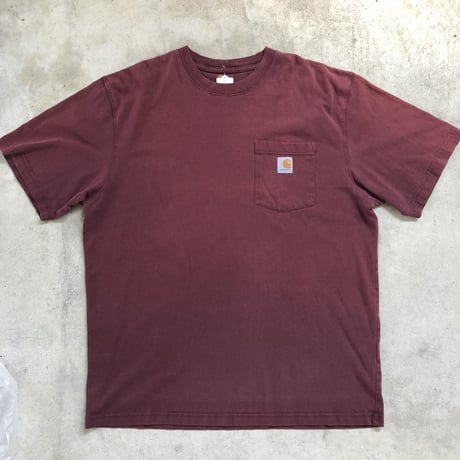 Carhartt ワンポイントポケT  エンジL