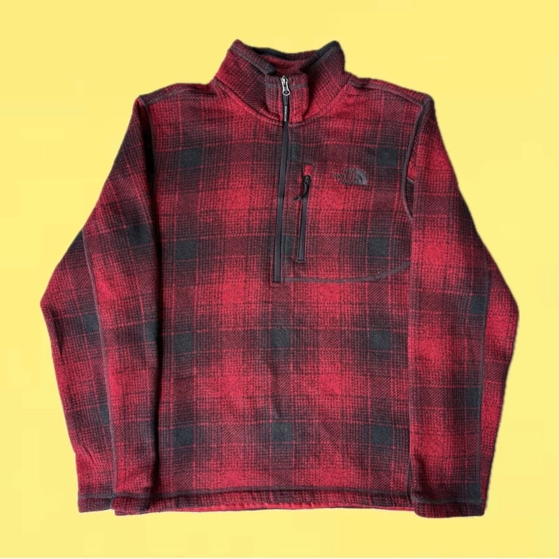 THE NORTH FACE チェック柄ハーフジップフリース | CUSTOM FEVER