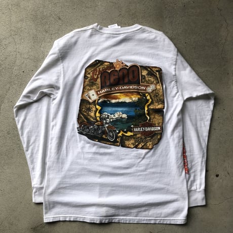 HARLEY DAVIDSON 袖プリントTシャツ