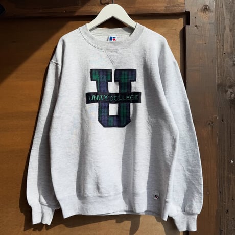 90s USA製 Russell ワッペンスウェット