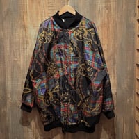 リバーシブル総柄ブルゾン