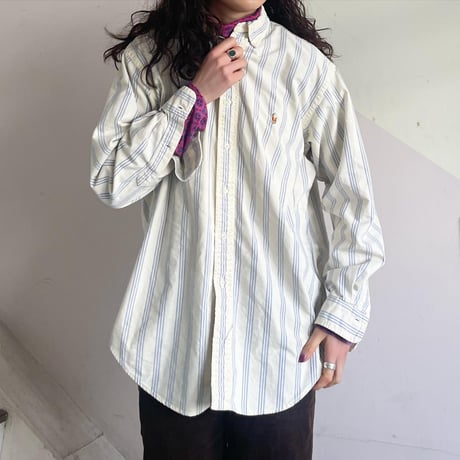 POLO ボタンダウンストライプシャツ