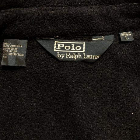 POLO フルジップフリースジャケットネイビー