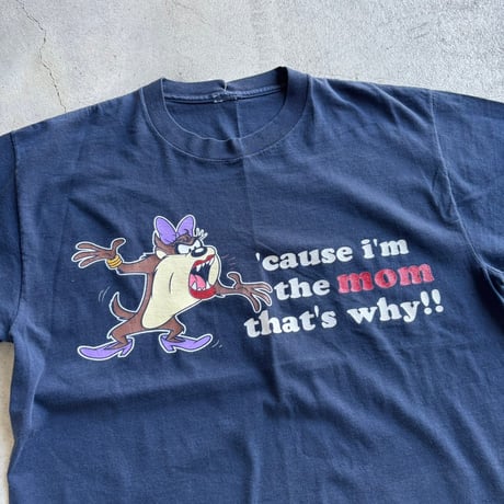 タズマニアンデビル　ラメプリントTシャツ