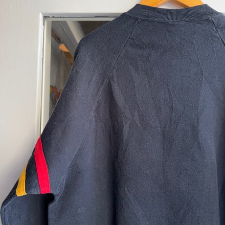 〜90's USA製Disney Mickey フロッキープリントスウェット XL