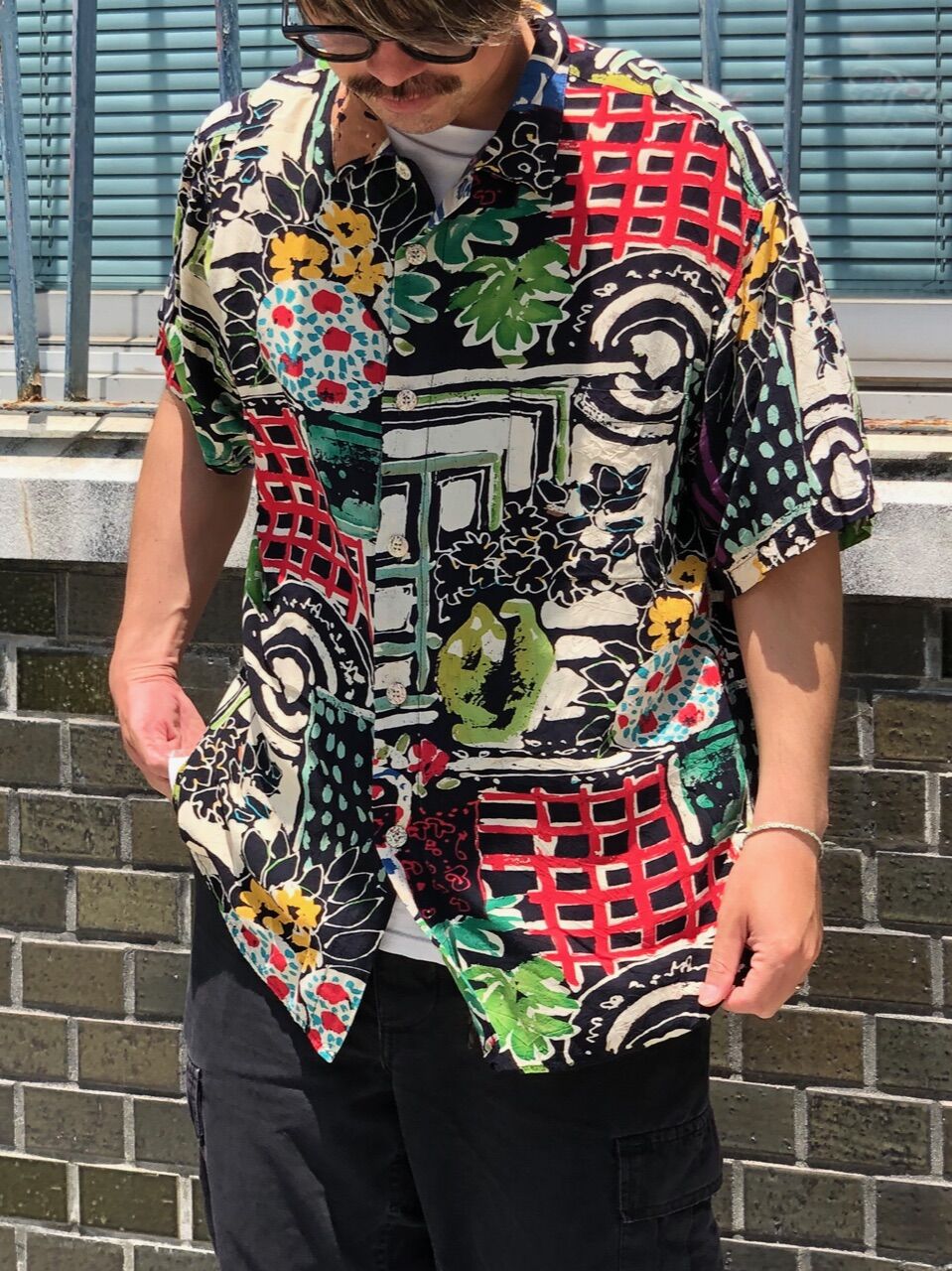 希少　90s USA製 OLD VINTAGE JAMS WORLD 総柄 fit=scale-down,w=1200