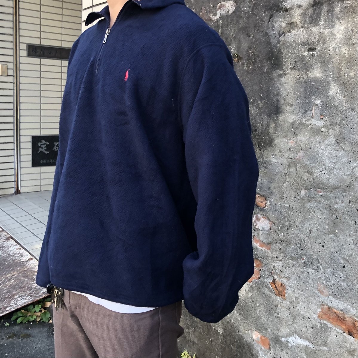 Polo by Ralph Lauren ハーフジップフリース XL | CUSTOM FEVER