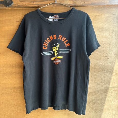 USA製 Harley-Davidson トゥイーティーコラボT