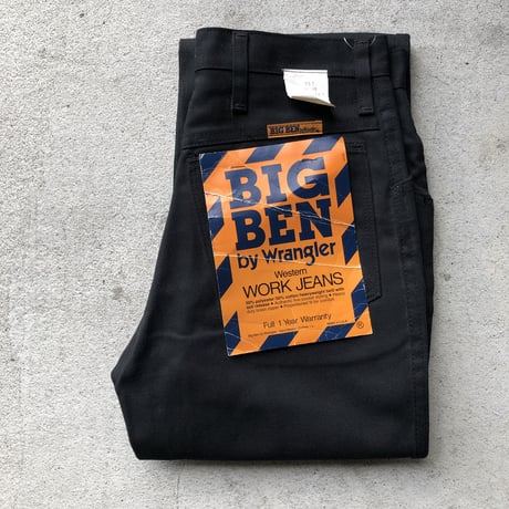 未使用 USA製 BIG BEN 5ポケットパンツ W30 ブラック
