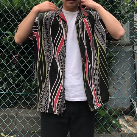 ハワイ製柄シャツ
