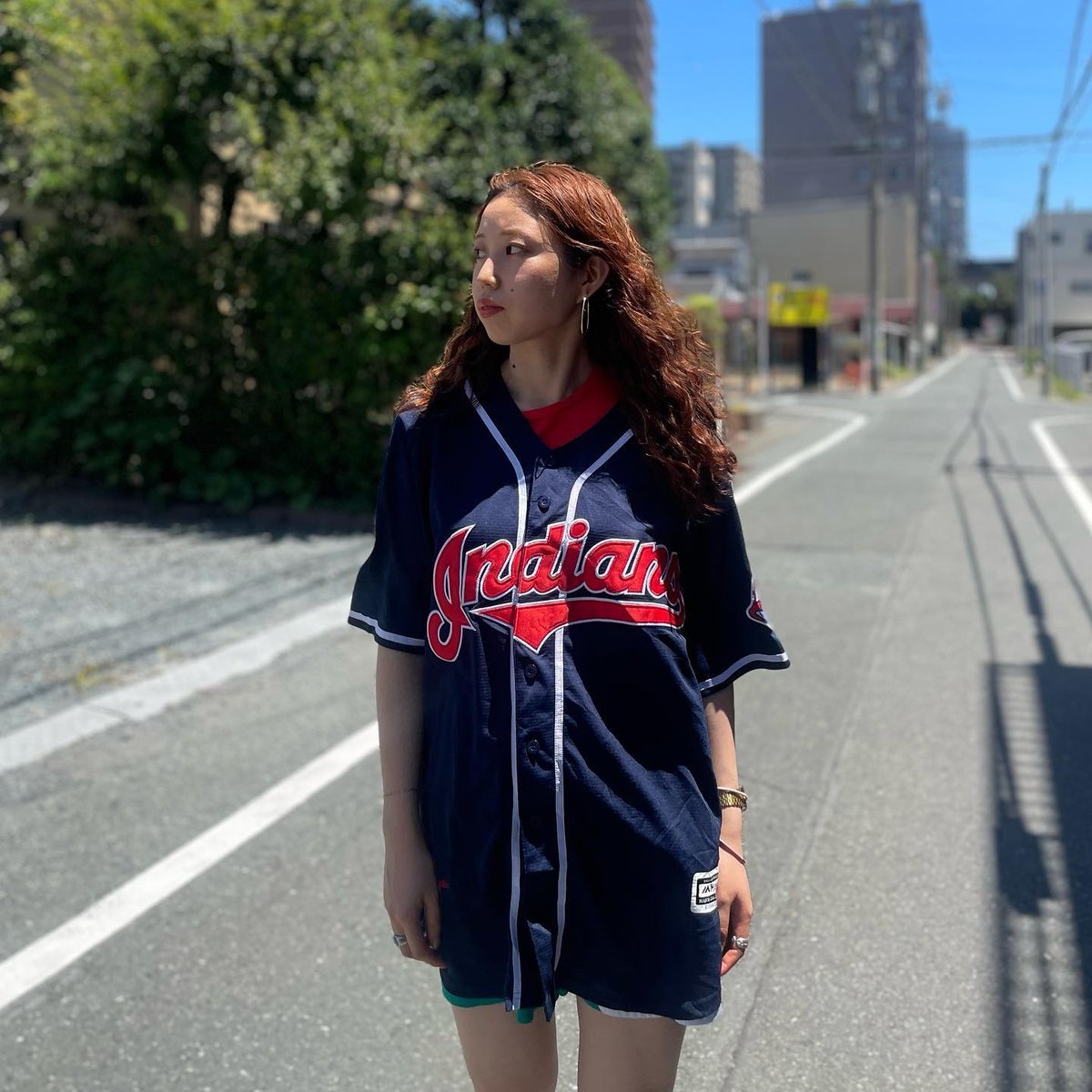 NOS】MLBインディアンスベースボールシャツ | CUSTOM FEVER