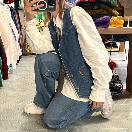70s USA製 Levi's デニム内ボアベスト
