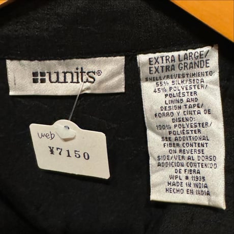 units パッチワークシャツ