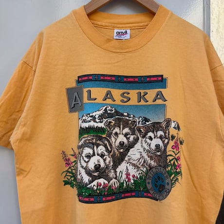 USA製 anvil 子犬Tシャツ