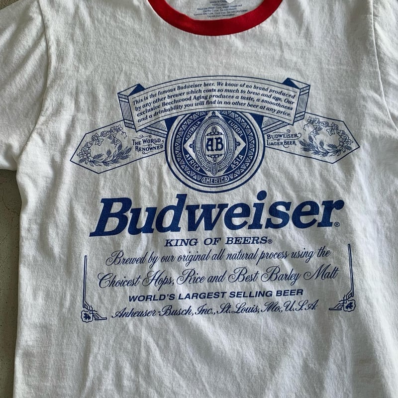 バドワイザーリンガーTシャツ | CUSTOM FEVER バドワイザーリンガーTシャツ | CUSTOM FEVER