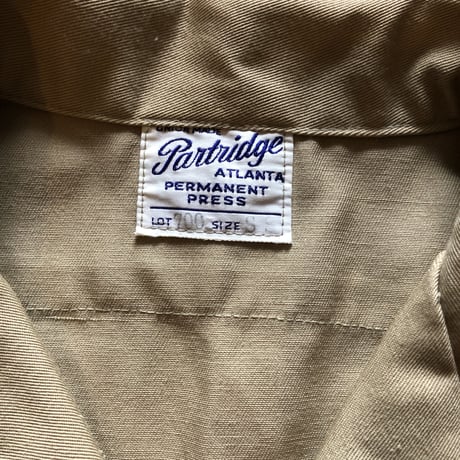 60'sUNION MADE Partridge マチ付きシャツ