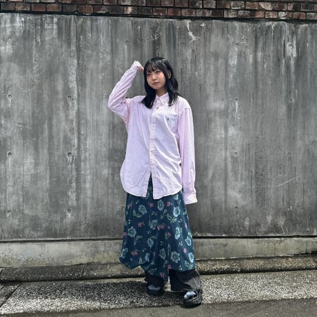 Ralph Lauren CLASSIC FIT ピンクストライプシャツ