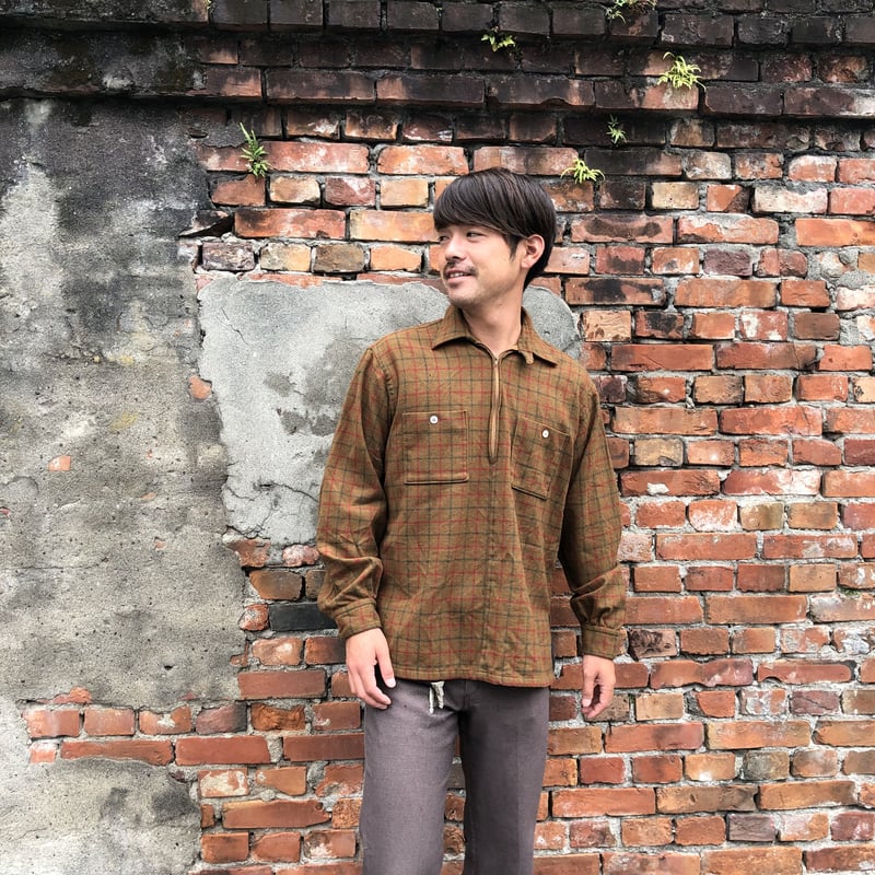 60's〜Vintageハーフジップウールシャツ | CUSTOM FEVER 60's〜Vintageハーフジップウールシャツ | CUSTOM FEVER