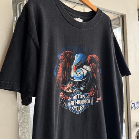 00's USA製 HARLEY DAVIDSON プリントTシャツ L