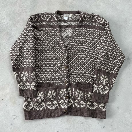USA製L.L.Beanノルディックカーディガン