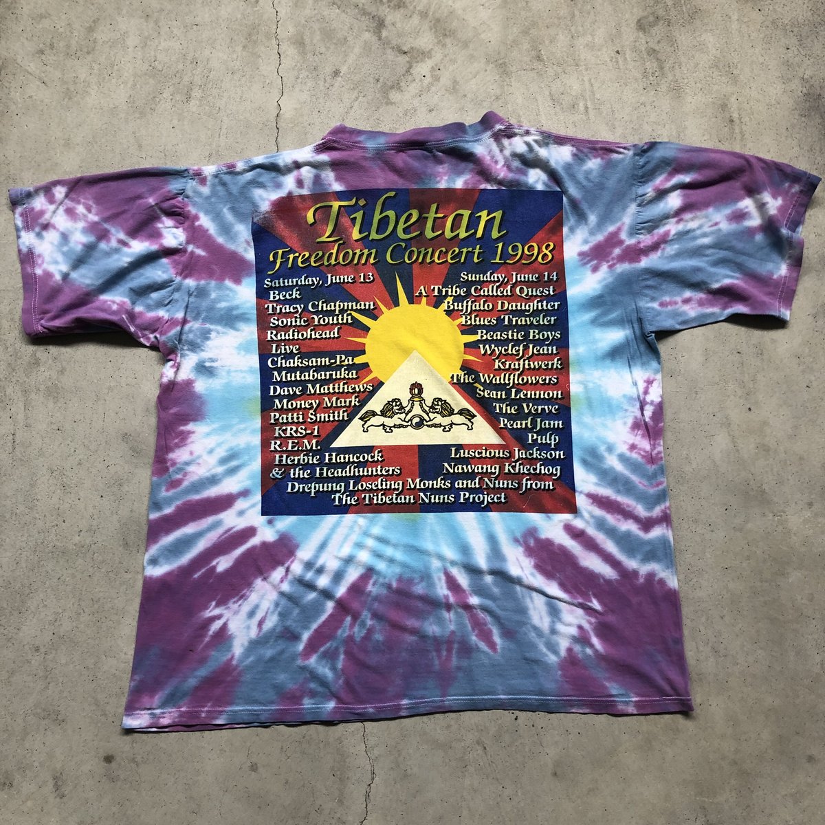 TIBETAN FREEDOM CONCERT 1998 タイダイT | CUSTOM FEVER