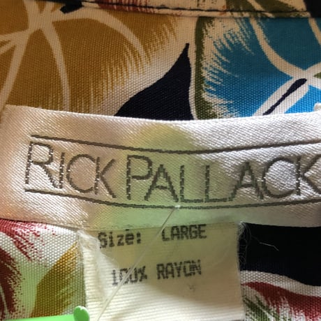 〜90's RICK PALLACK ハワイアンシャツ