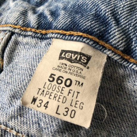 90's USA製 Levi's 560 ルーズフィット W34 L30