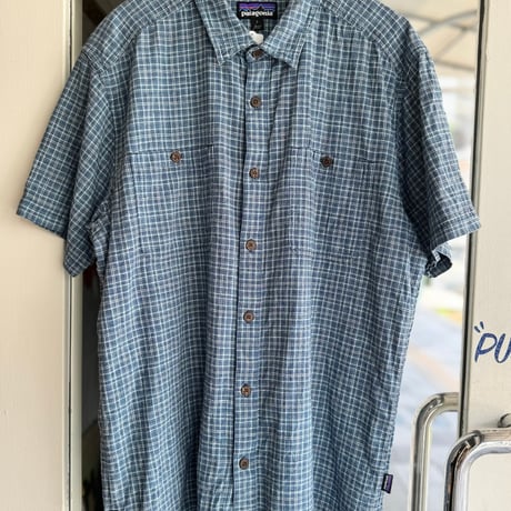 Patagonia半袖チェックシャツ  L