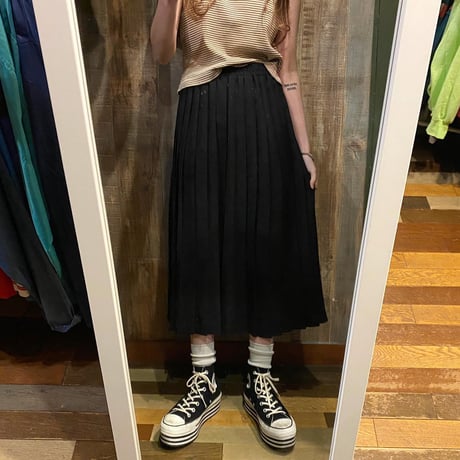 USA製プリーツリラックスワイドパンツ