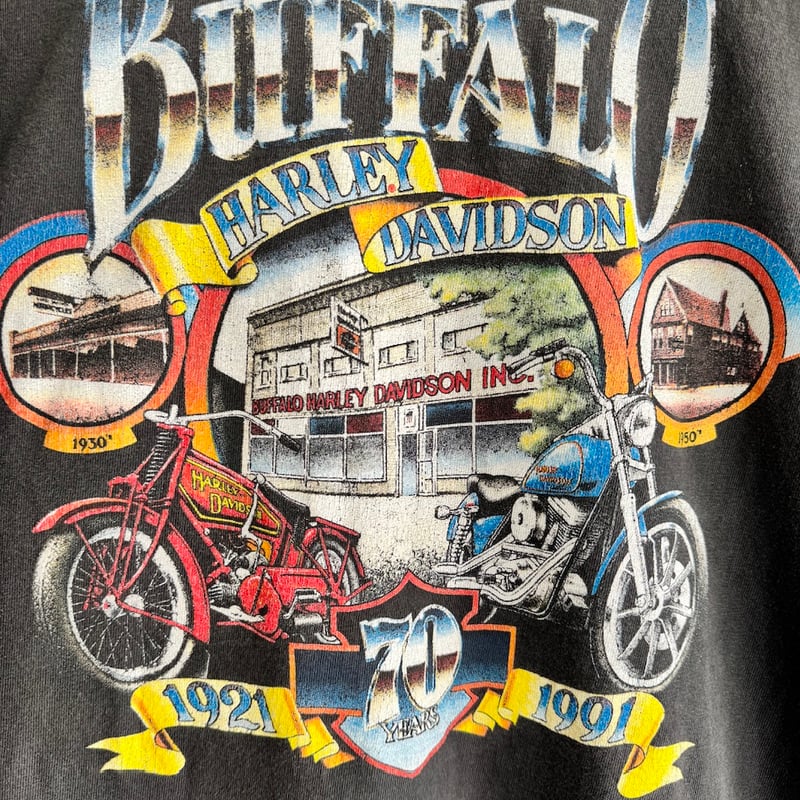 90's HARLEY DAVIDSON プリントTシャツ XXL | CUSTOM FEVER