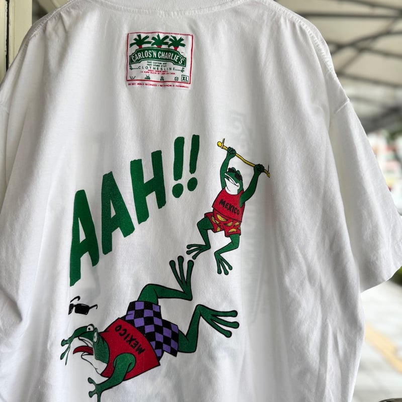 鬼レア ☆ ステューシー キャラクター バックプリント Tシャツ L メキシコ製 90's CARLOS'N CHARLIE'S Tシャツ | CUSTOM FEVER