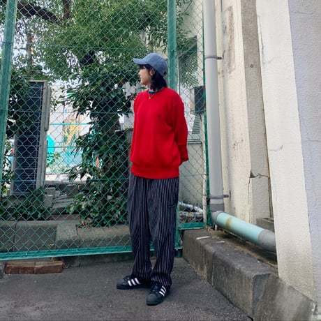 POLOワンポイントコットンニット