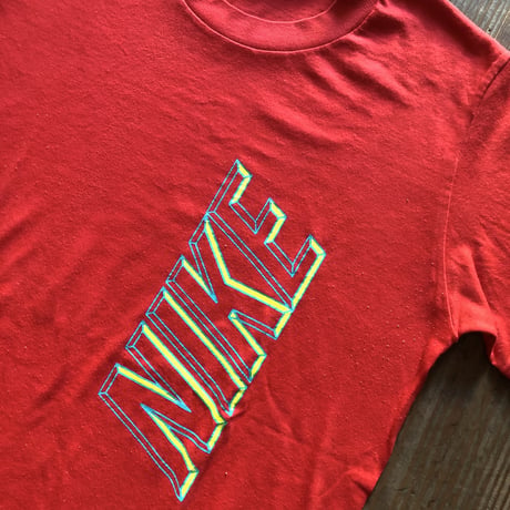 90's 銀タグNIKE ロゴプリントTシャツ　M