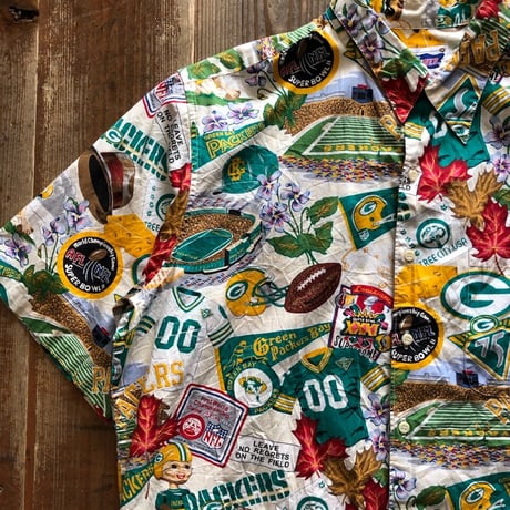 Reyn spooner × NFL🏉総柄シャツ