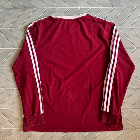 adidas スリーストライプロンT